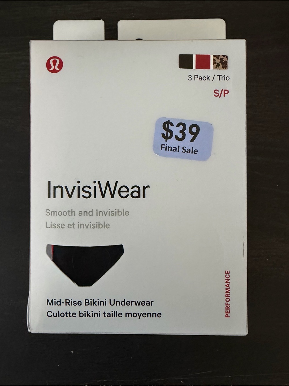 Lululemon InvisiWear Mid-Rise Bikini Underwear - (3 Pack)